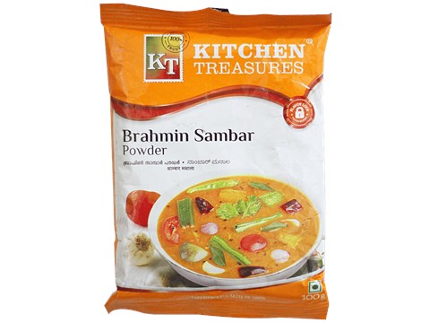 Kitchen Treasures Brahmins Sambar Powder, 100 g