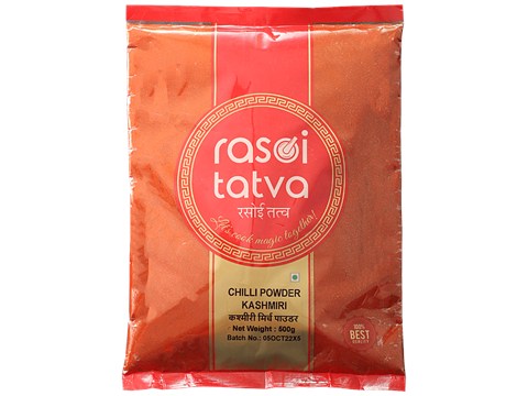 Rasoi Tatva Chilli Powder Kashmiri - Natural, Premium Quality, 500 g