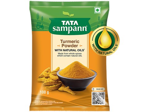 Tata Sampann Turmeric/Haldi Powder With Natural Oils, 100 g