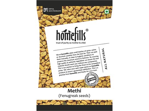 Homefills Methi Dana/Fenugreek Seeds - Adds Flavour & Aroma, Rich In Vitamin E, 100 g