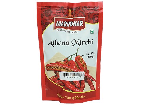 Marudhar Pickle - Athana Mirchi-Red, 200 g