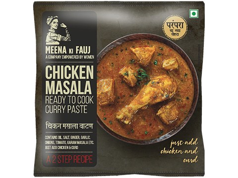 Meena Ki Fauj Chicken Masala - Ready To Cook Curry Paste, 80 g