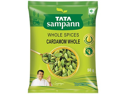 Tata Sampann Cardamom Whole, 50 g