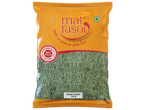 Mai Rasoi FENNEL SAUNF BARIK SMALL 100 gm, 100 g