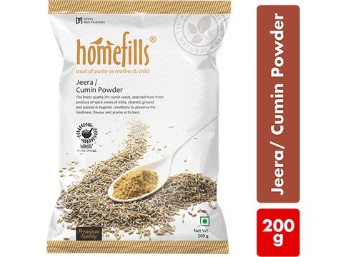 Homefills Jeera/Cumin Powder - Enhances Flavour  Rich In Aroma, 200 g