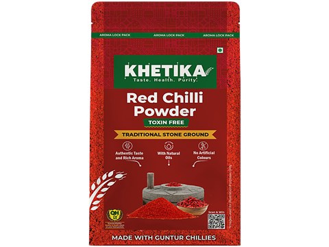Khetika Stone Ground Red Chilli Powder With Natural Oils, 400 g