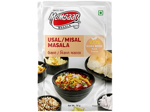 Memsaab Usal/Misal Masala - Homemade, Pure & Fresh, No Additional Colour, 50 g