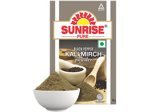 Sunrise Pure Black Pepper Powder, Kali Mirch Powder, 50 g