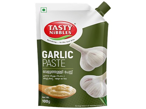 Tasty Nibbles Garlic Paste - Premium Quality, Pungent, Adds Flavour To Your Recipes, 100 g