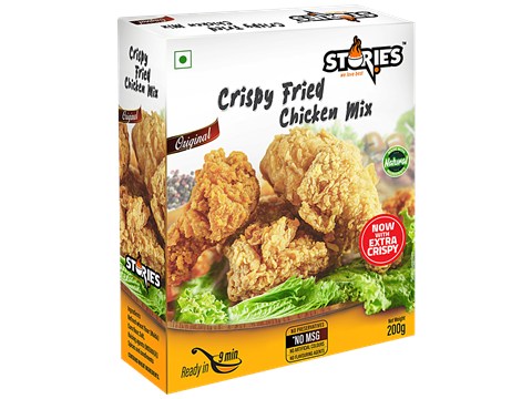 Stories Crispy Fried Chicken Mix - Original, Spices Blended Coating/Batter Medium, No Artificial Ingredients, 200 g