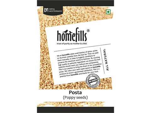 Homefills Posta/Poppy Seeds - Adds Strong, Sweet & Spicy Flavour, 100 g
