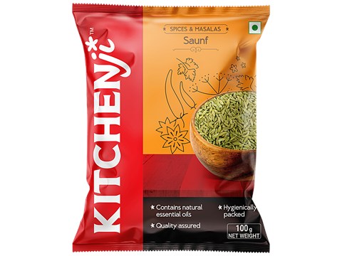 Kitchenji Fennel/Saunf Seeds - Loaded With Nutrients, 100 g