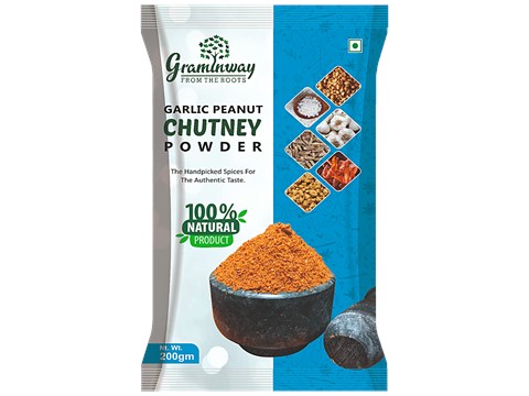 Graminway Garlic Peanut Chutney Powder, 200 g