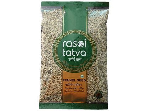 Rasoi Tatva Fennel Seed - Natural, Premium Quality, 100 g