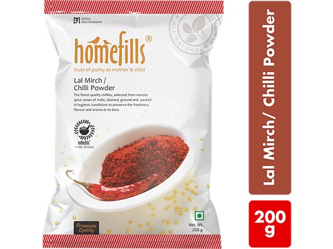 Homefills Chilli/Lal Mirch Powder - Enhances Flavour, 200 g