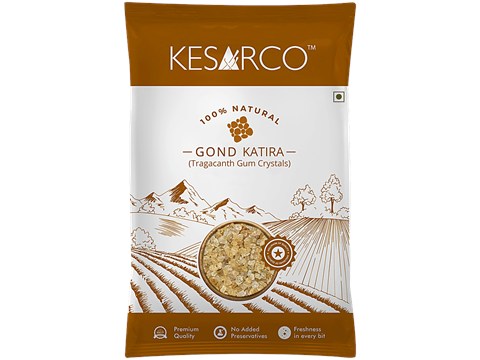 KesarCo Gond Katira - Tragacanth Gum Crystals, 50 g