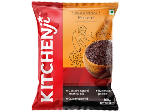 Kitchenji Mustard - Small, Loaded With Nutrients, 100 g
