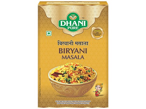 Dhani Pure Biryani Masala - Natural, No Artificial Colours & Preservatives, 5 g