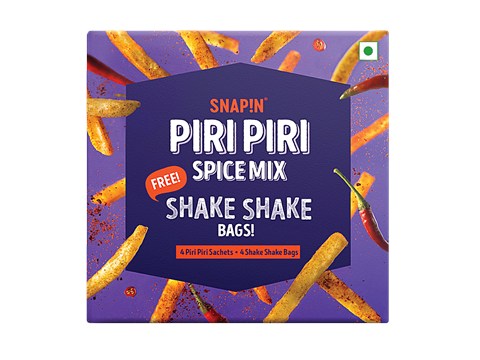 SNAPIN Piri Piri Spice Mix - With Shake Shake Bags, 15 g