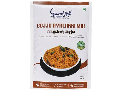 Sarati Instant Gojju Avalakki Mix - Traditional Recipe, 200 g