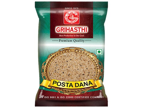 Grihasthi Posta Dana/Poppy Seeds - Premium, Natural & Pure, No Preservatives, 100 g