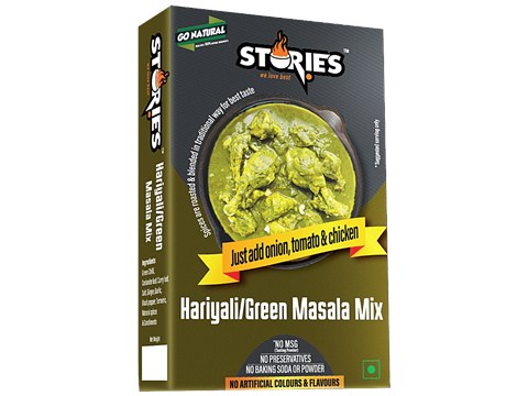 Stories Hariyali Masala Green Curry Mix - Roasted, Aromatic Spices Blend, No Artificial Flavours, 50 g