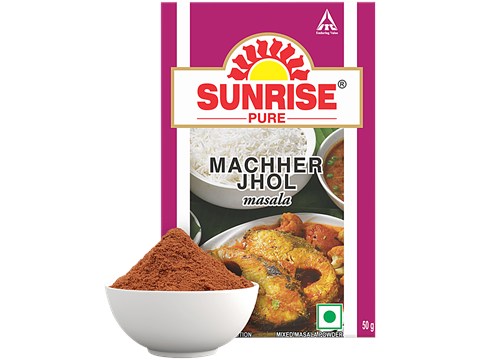 Sunrise Pure Pure Machher Jhol Powder, Fish Curry Masala, 50 g