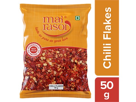 Mai Rasoi Chilli Flakes - Spicy, Adds Flavour, 50 g