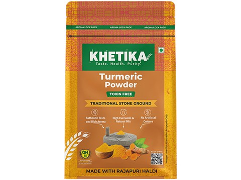 Khetika Stone Ground Turmeric Powder With Natural Oils, 400 g
