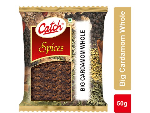 Catch Big Cardamom/Elaichi whole - Black, 50 g