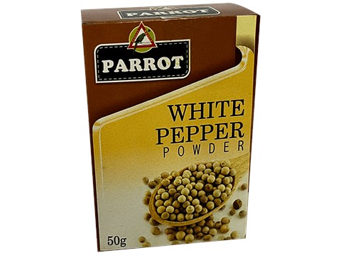 Parrot White Pepper With Piperine - Natural, 50 g