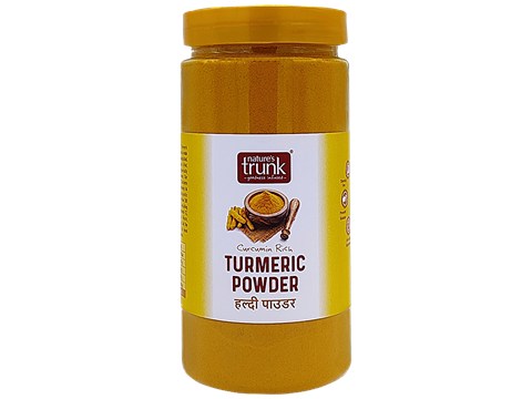 Nature's Trunk Pesticide Free Turmeric Powder - Curcumin Rich, No Colours & Preservatives, 300 g