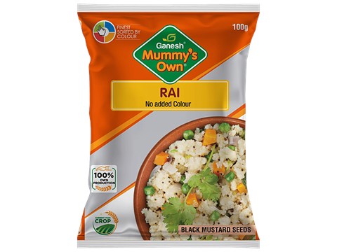 Ganesh Black Mustard Seeds/Rai Whole, 100 g