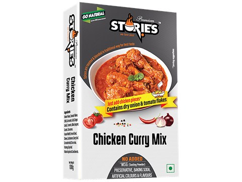 Stories Chicken Curry Mix - Enhances Flavour, No Added Preservatives, 100 g