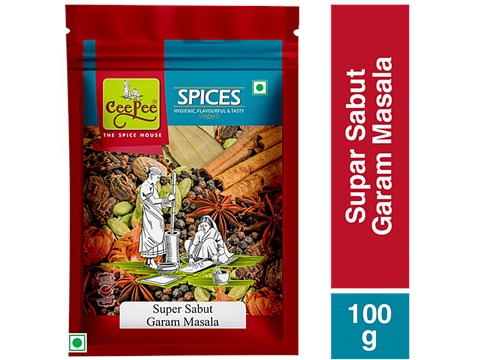 Cee Pee Super Whole Garam Masala (Without Jeera), 100 g