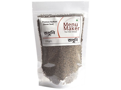 Menu Maker Premium Radhuni/Carum Seed - Treats Indigestion & Loss Of Appetite, 100 g