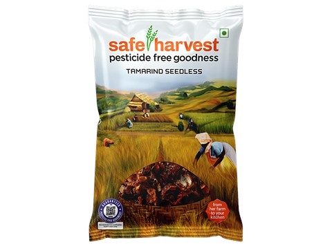 Safe Harvest Tamarind/Hunisehannu - Pesticide Free, 500 g