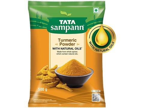 Tata Sampann Turmeric/Haldi Powder With Natural Oils, 500 g