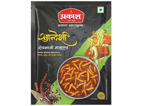 Prakash Khandeshi Shev Bhaji Masala - Spice Mix, No Added Preservatives & Colours, 25 g