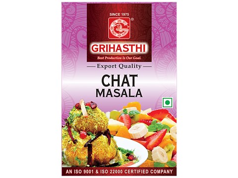 Grihasthi Chat Masala -  Premium, Natural & Pure, No Preservatives, 50 g