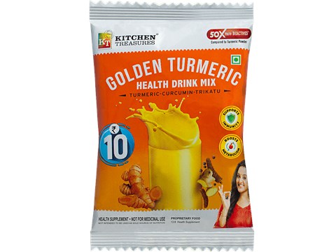 Kitchen Treasures Golden Turmeric Nutrition Drink Mix, 10 g
