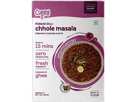 CURRYiT Purani Dilli Chhole Masala Cooking Paste, 120 g