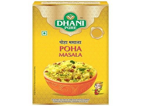 Dhani Pure Poha Masala - Natural, No Artificial Colours & Preservatives, 12 g