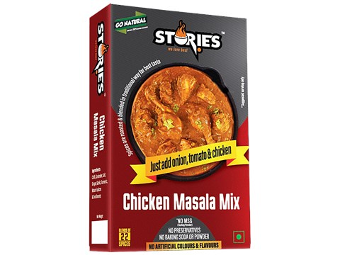 Stories Chicken Masala Mix - Aromatic Spices Blend, For Dry/Gravy Dishes,  No Artificial Ingredients Or Flavours, 50 g