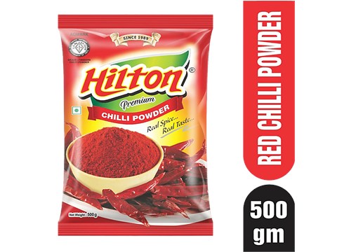 Hilton Red Chilly Powder - Spicy, High Quality, Imparts Colour & Flavour, 500 g