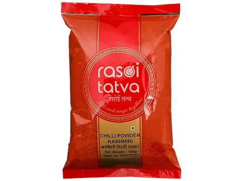 Rasoi Tatva Chilli Powder Kashmiri - Premium Quality, 100 g