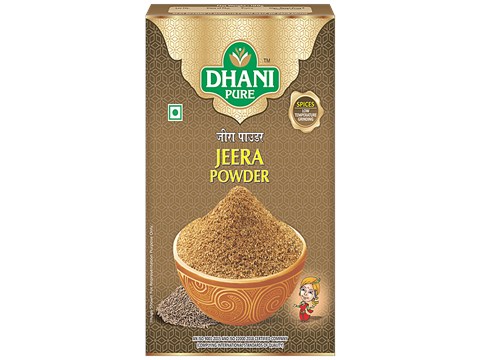 Dhani Pure Jeera Powder - Natural, No Artificial Colours & Preservatives, 100 g