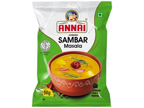 ANNAI Sambar Masala - Traditional Taste & Hygiene, 50 g