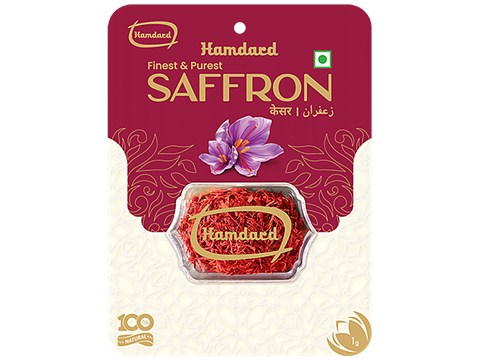 Hamdard Foods Saffron/Kesar - Finest & Purest, 1 g