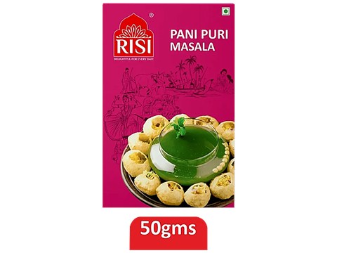 Risi Spices Pani Puri Masala - Adds Flavour, No Preservatives, 50 g